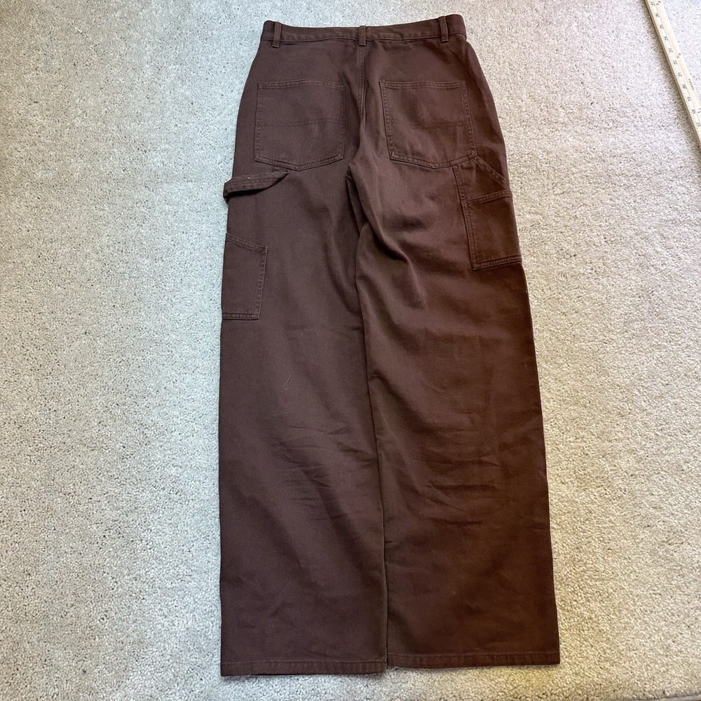 Garage Cargo Pants Women's 3 Brown Wide Leg Carpenter Y2K Skater